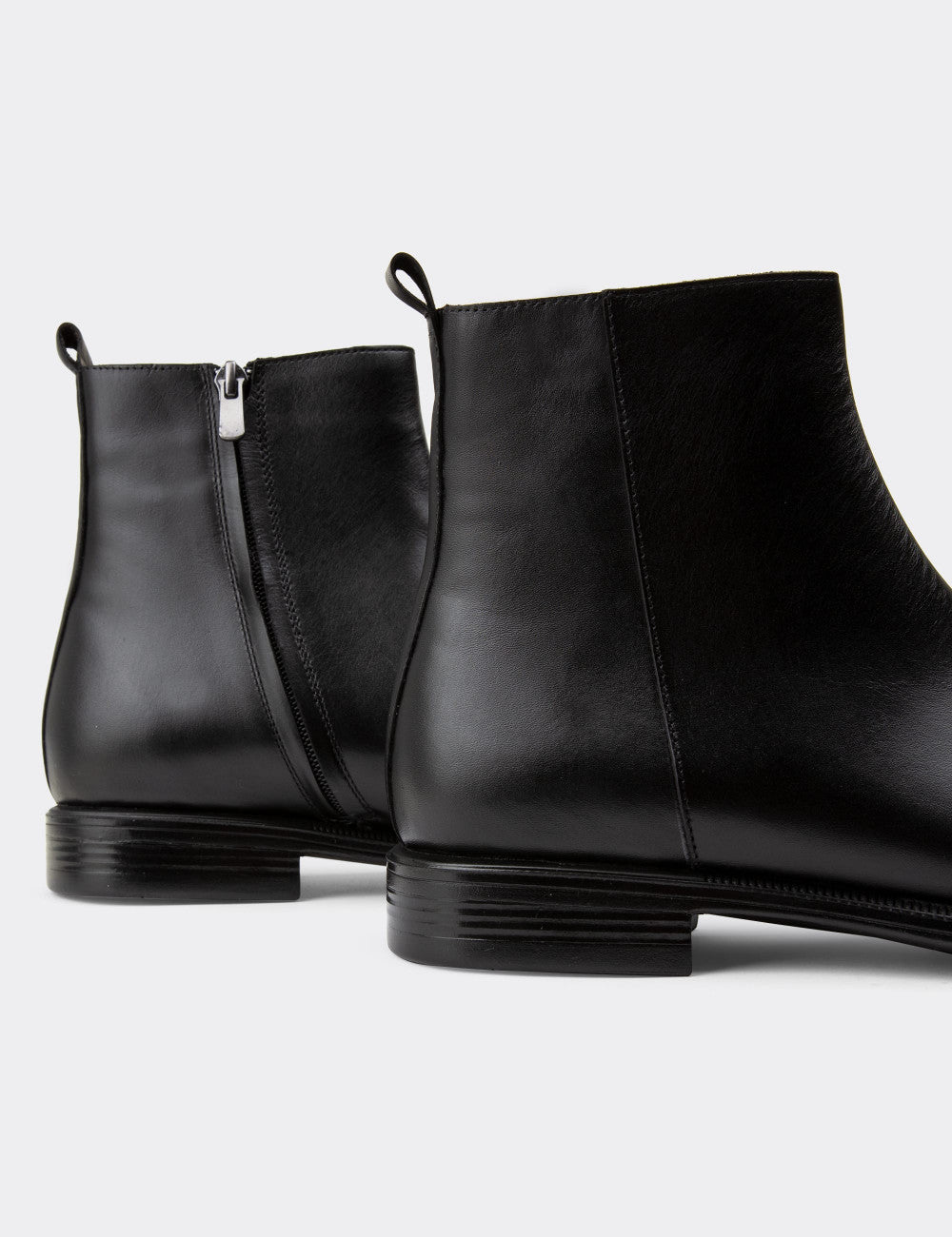 Galvare Bordeaux – Bottes en Cuir Véritable à Fermeture Éclai