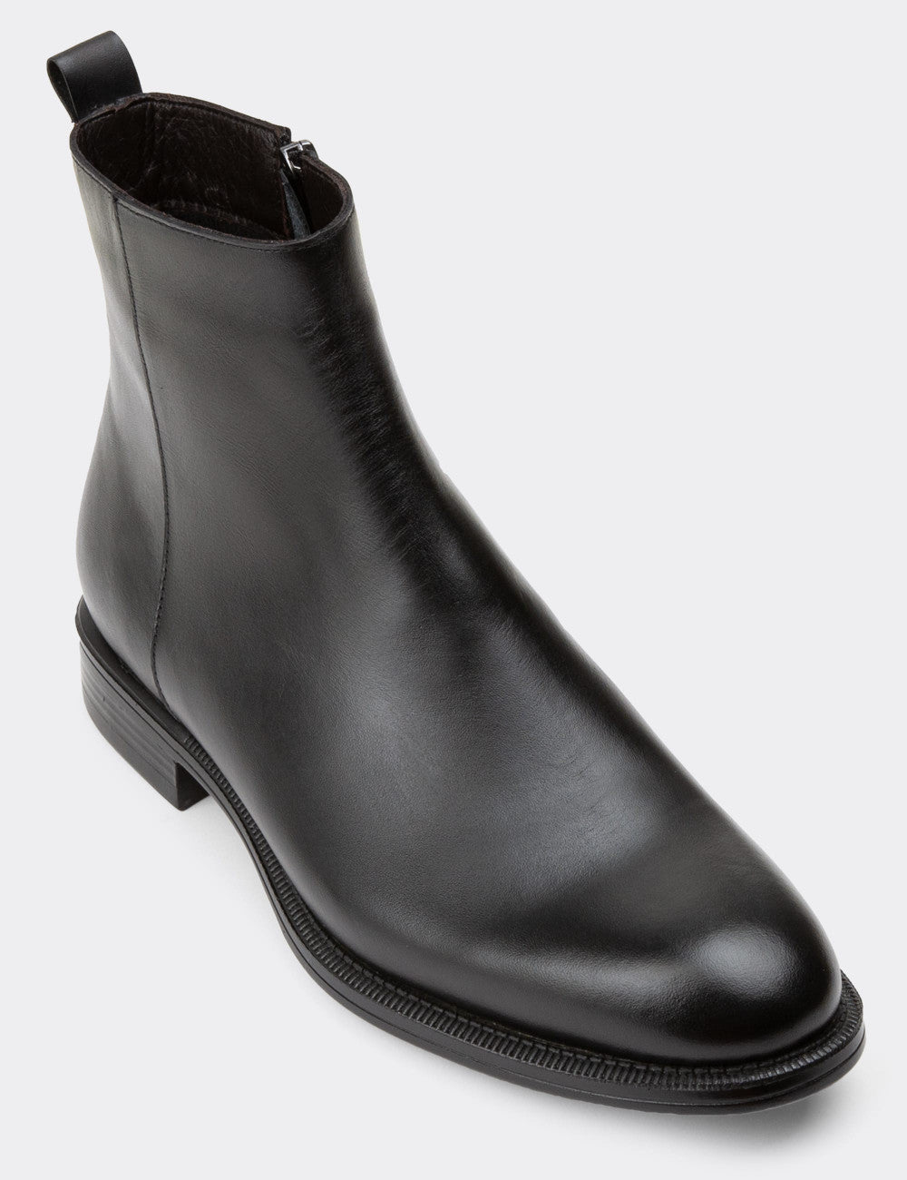 Galvare Bordeaux – Bottes en Cuir Véritable à Fermeture Éclai
