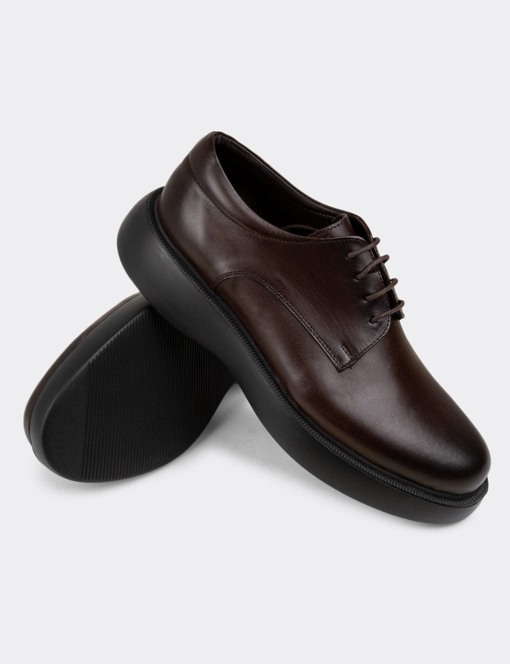 Galvare Urban – Chaussures Casual en Cuir Véritable (Noir et marron)