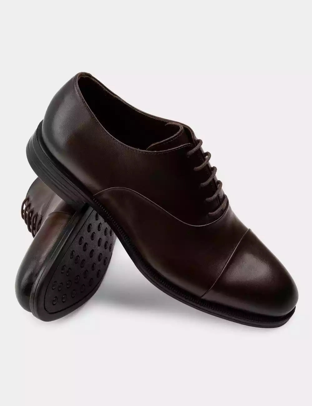 Galvare Oxford Classique – Chaussures en Cuir Véritable (Noir, Marron, Bleu Marine, Camel)