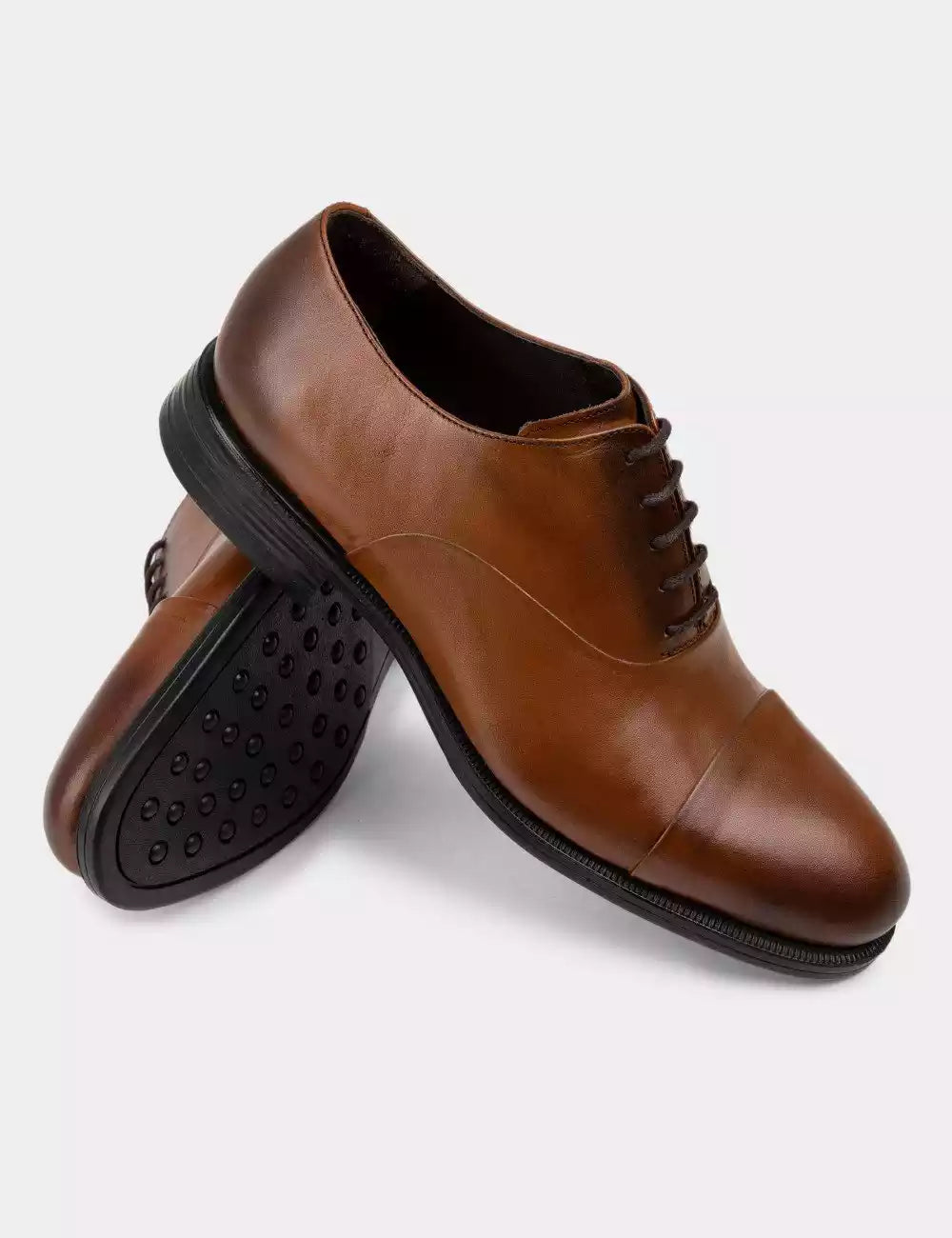 Galvare Oxford Classique – Chaussures en Cuir Véritable (Noir, Marron, Bleu Marine, Camel)