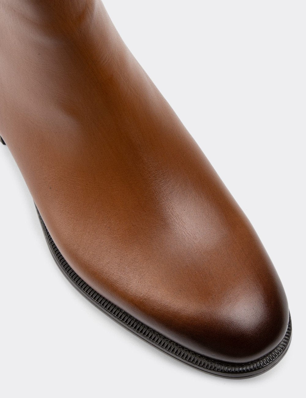 Galvare Bordeaux – Bottes en Cuir Véritable à Fermeture Éclai