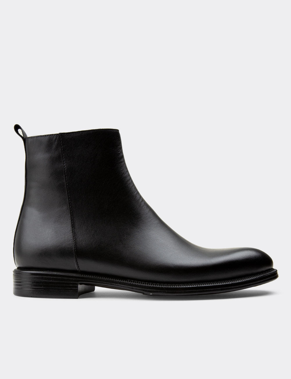Galvare Bordeaux – Bottes en Cuir Véritable à Fermeture Éclai