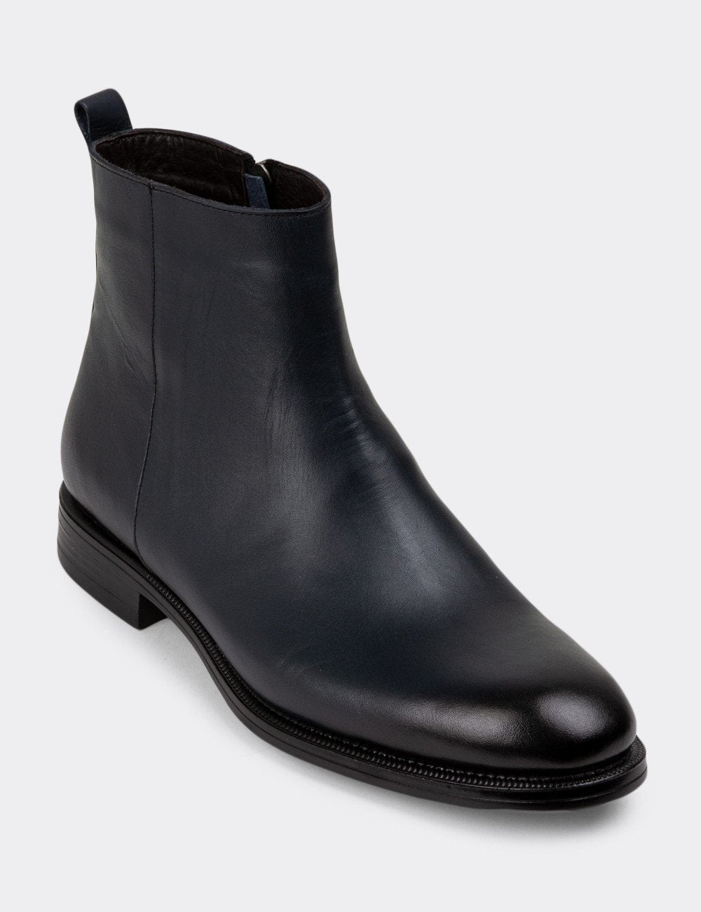 Galvare Bordeaux – Bottes en Cuir Véritable à Fermeture Éclai