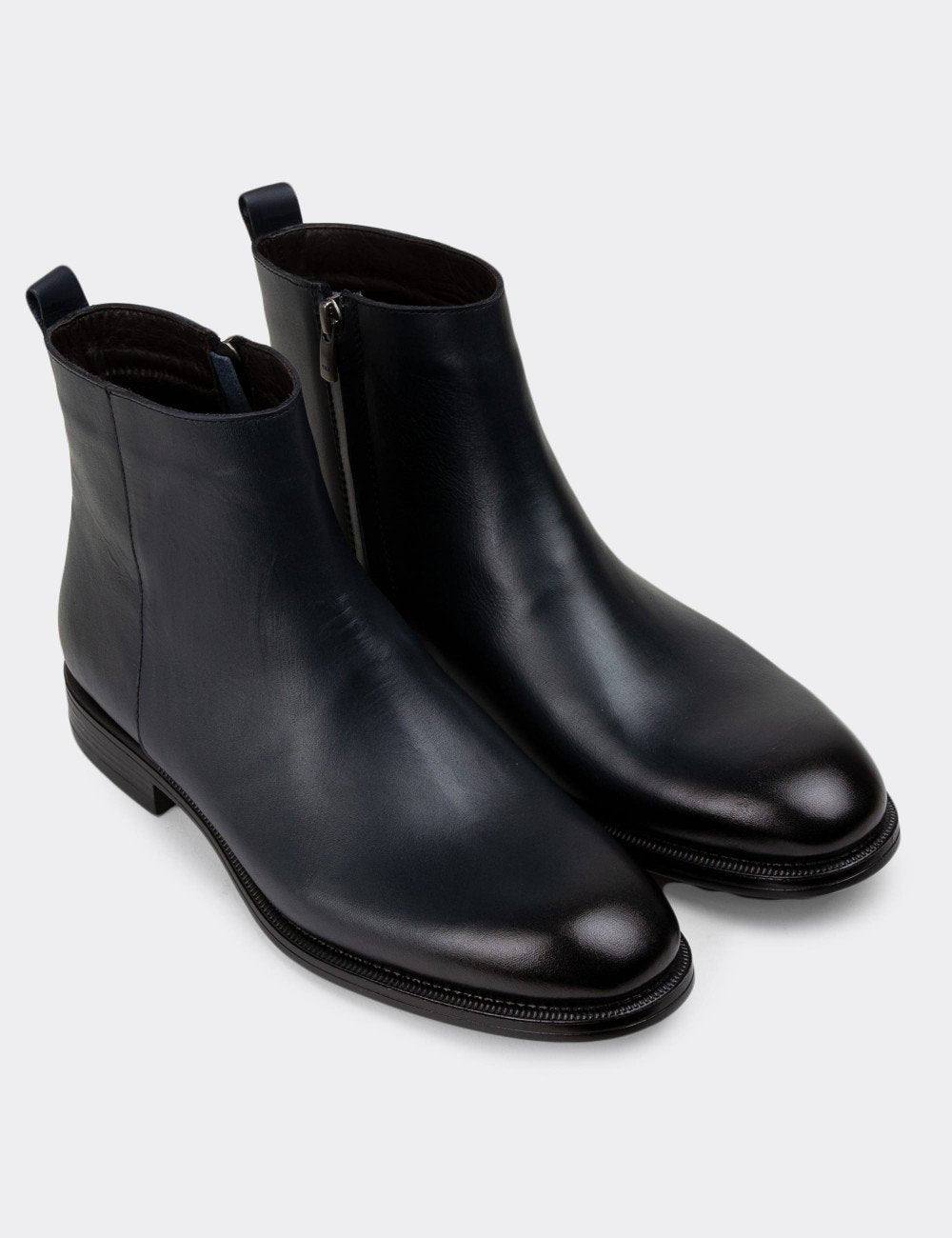 Galvare Bordeaux – Bottes en Cuir Véritable à Fermeture Éclai
