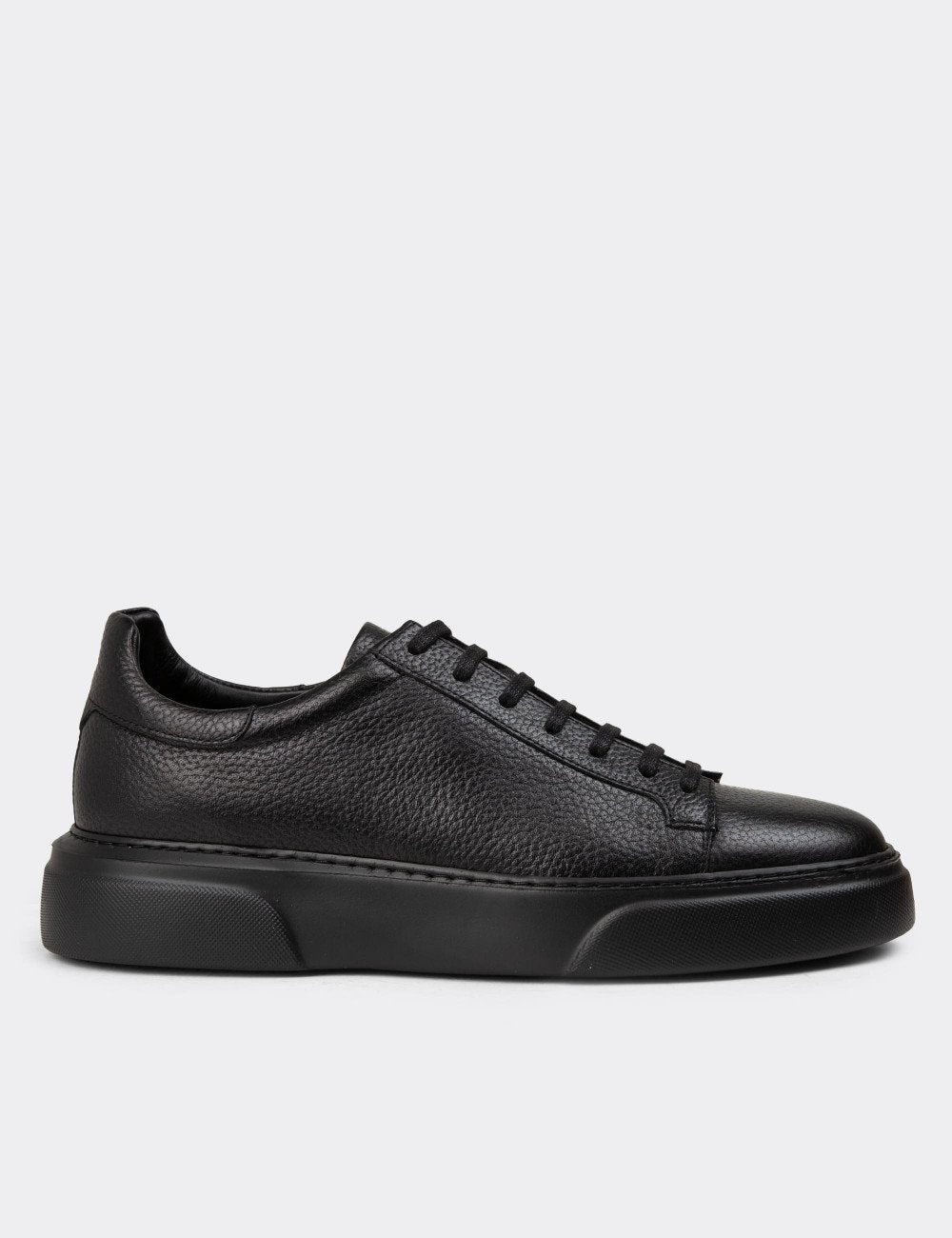 Galvare Sneakers – Baskets en Cuir Véritable Homme (Noir & Marron)