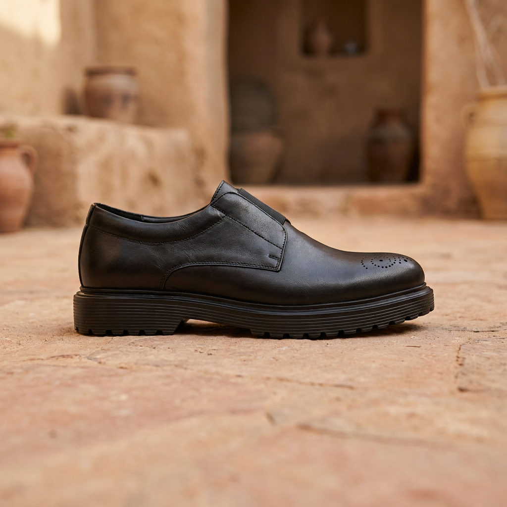 Galvare Masca – Chaussures Classiques en Cuir Véritable (Semelle EVA)