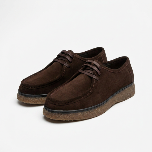 CASA SHOE – Mocassin Moderne en Cuir ou Daim – Noir ou Marron
