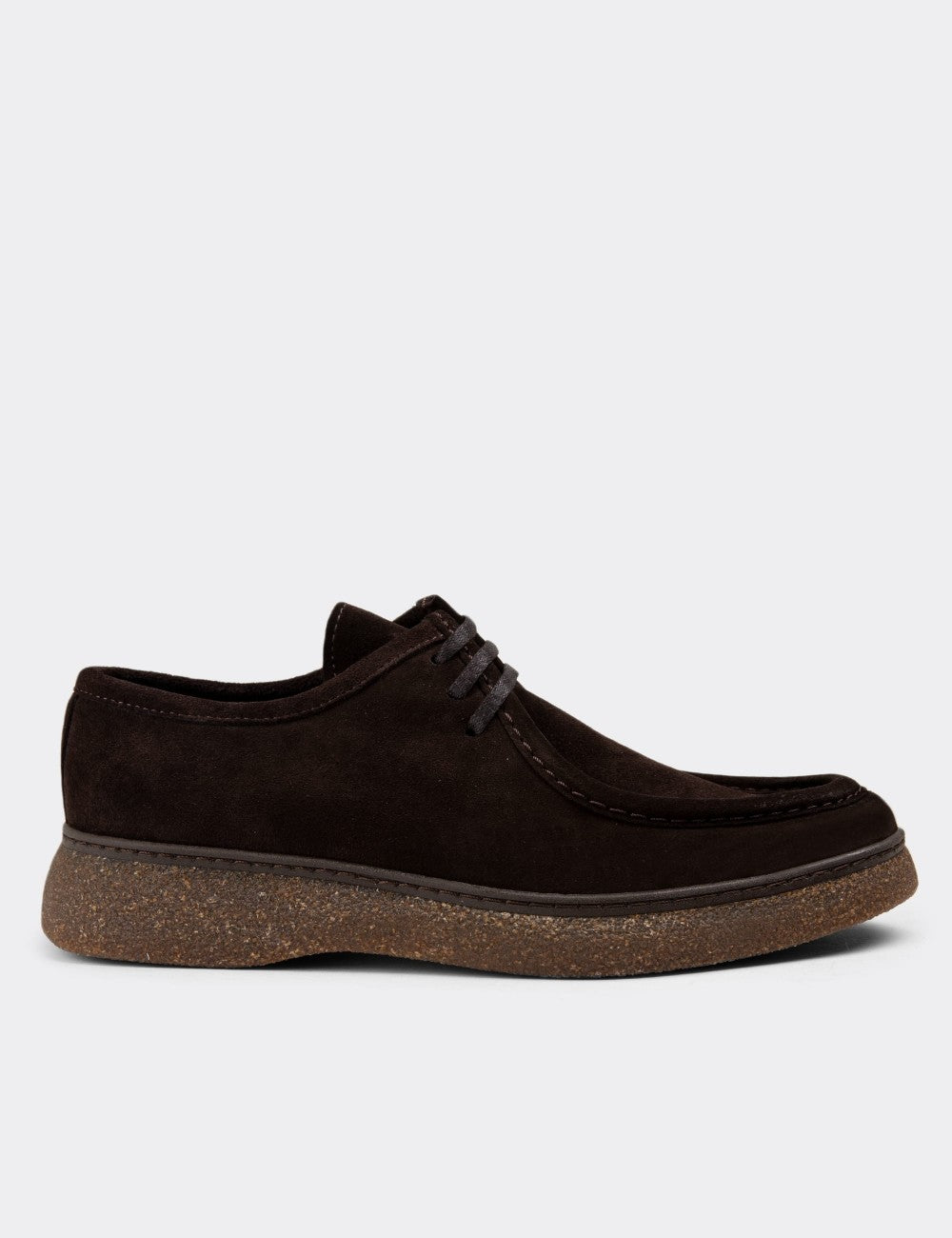 CASA SHOE – Mocassin Moderne en Daim –  Marron