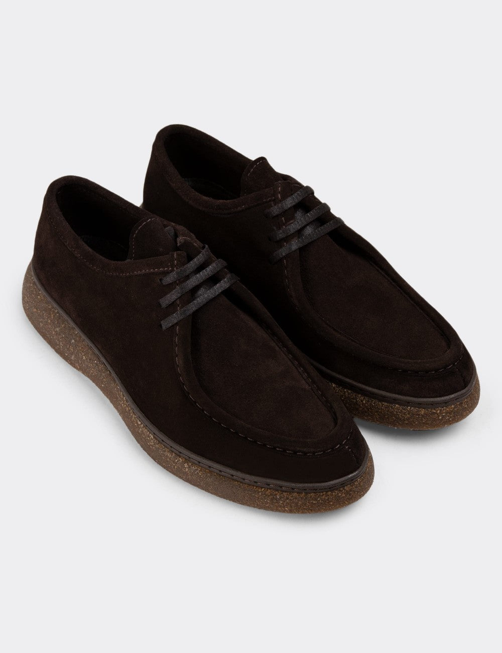 CASA SHOE – Mocassin Moderne en Daim –  Marron