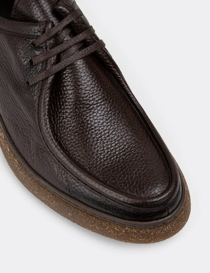 CASA SHOE – Mocassin Moderne en Cuir ou Daim  –  Noir ou Marron