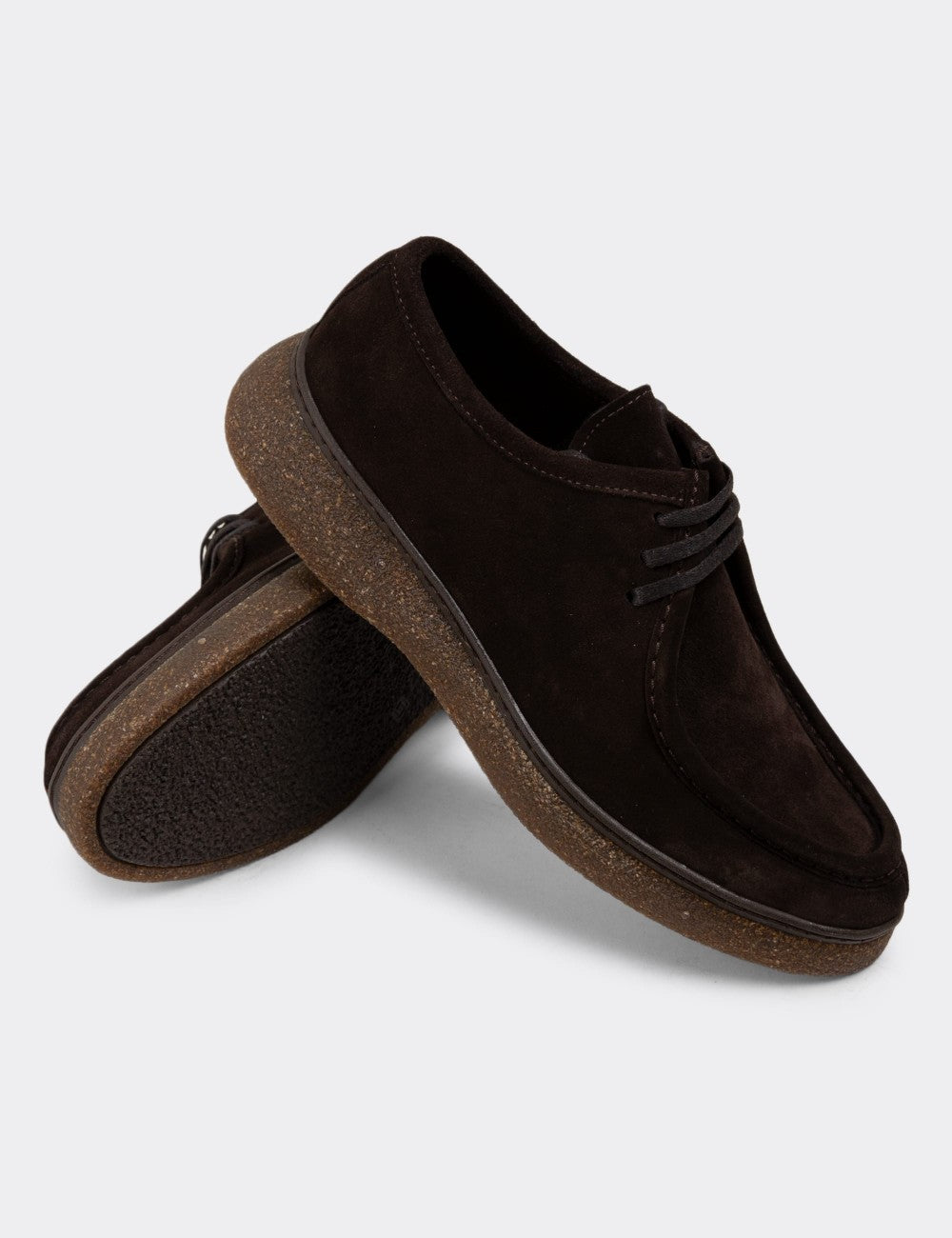 CASA SHOE – Mocassin Moderne en Daim –  Marron