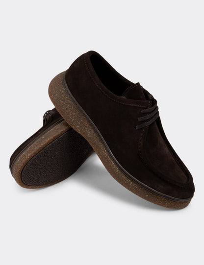 CASA SHOE – Mocassin Moderne en Daim –  Marron