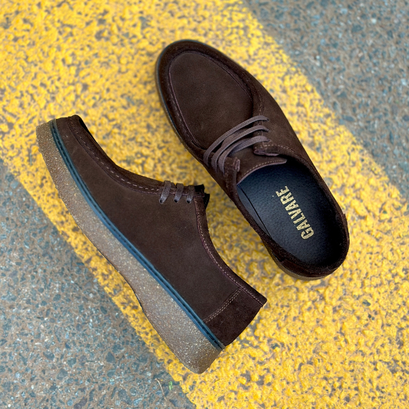 CASA SHOE – Mocassin Moderne en Daim –  Marron
