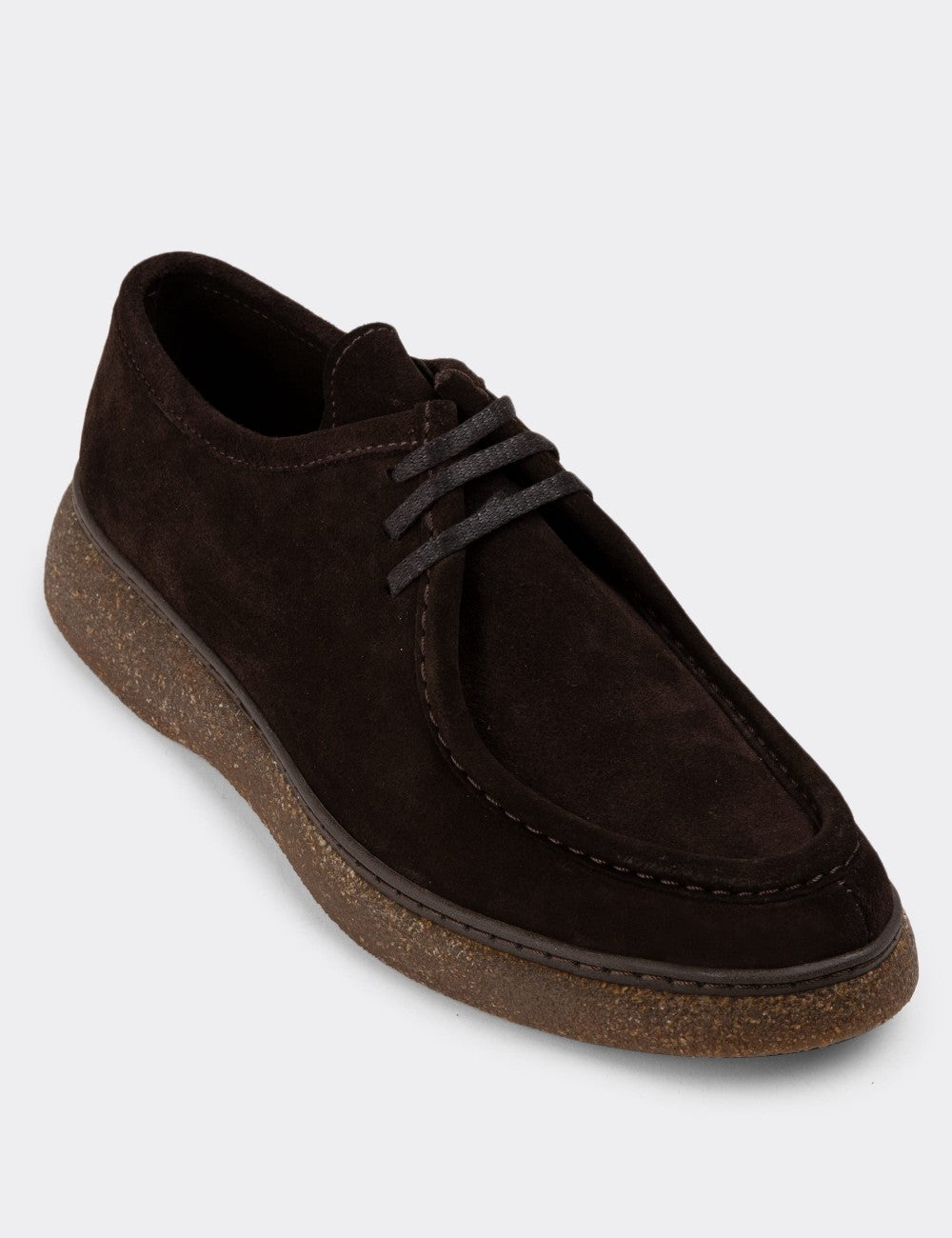 CASA SHOE – Mocassin Moderne en Daim –  Marron