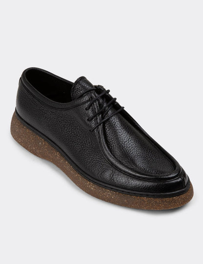 CASA SHOE – Mocassin Moderne en Cuir ou Daim  –  Noir ou Marron