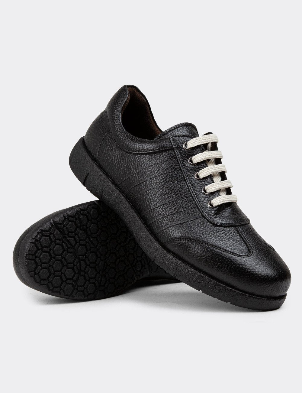 Galvare Floater – Chaussures Casual en Cuir Véritable (Noir, Gris, Rouge, Marron)