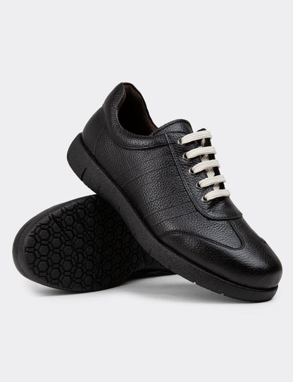 Galvare Floater – Chaussures Casual en Cuir Véritable (Noir, Gris, Rouge, Marron)