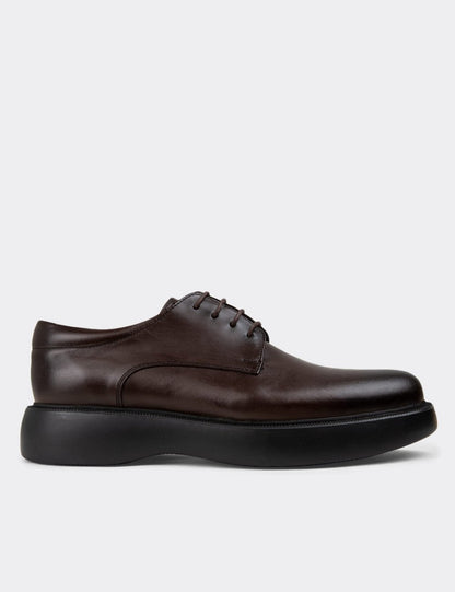 Galvare Urban – Chaussures Casual en Cuir Véritable (Noir et marron)