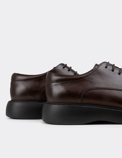 Galvare Urban – Chaussures Casual en Cuir Véritable (Noir et marron)
