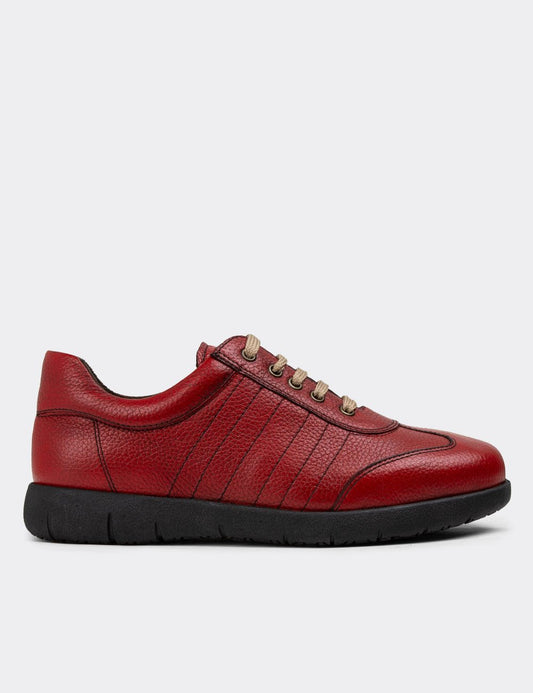Galvare Floater – Chaussures Casual en Cuir Véritable (Noir, Gris, Rouge, Marron)