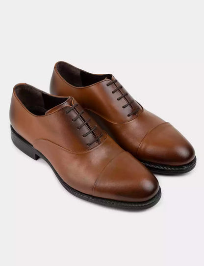 Galvare Oxford Classique – Chaussures en Cuir Véritable (Noir, Marron, Bleu Marine, Camel)