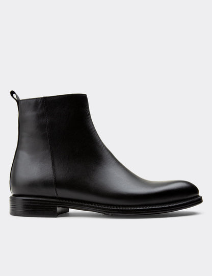 Galvare Bordeaux – Bottes en Cuir Véritable à Fermeture Éclai