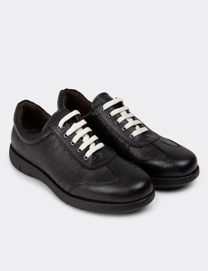 Galvare Floater – Chaussures Casual en Cuir Véritable (Noir, Gris, Rouge, Marron)
