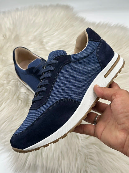 Galvare Weekend – Chaussures Casual en Cuir Véritable (Noir, Gris, blue marine, Marron,camel)
