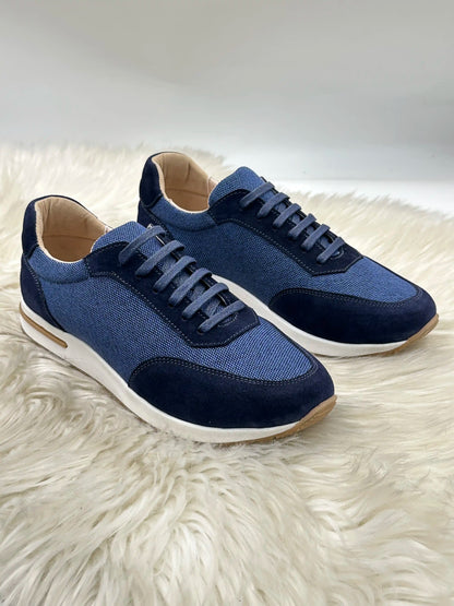 Galvare Weekend – Chaussures Casual en Cuir Véritable (Noir, Gris, blue marine, Marron,camel)
