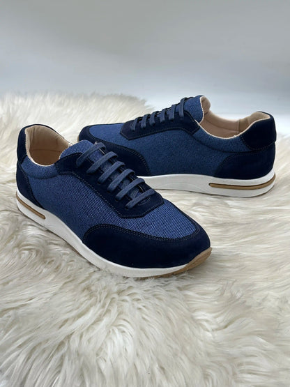 Galvare Weekend – Chaussures Casual en Cuir Véritable (Noir, Gris, blue marine, Marron,camel)
