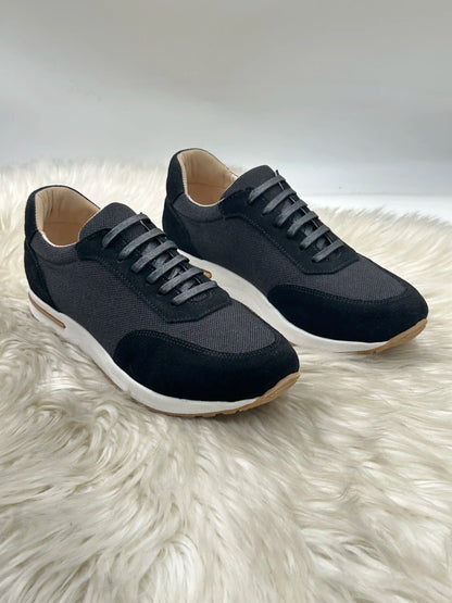 Galvare Weekend – Chaussures Casual en Cuir Véritable (Noir, Gris, blue marine, Marron,camel)