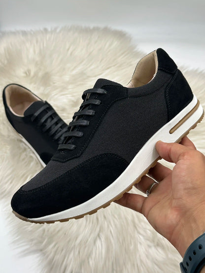 Galvare Weekend – Chaussures Casual en Cuir Véritable (Noir, Gris, blue marine, Marron,camel)