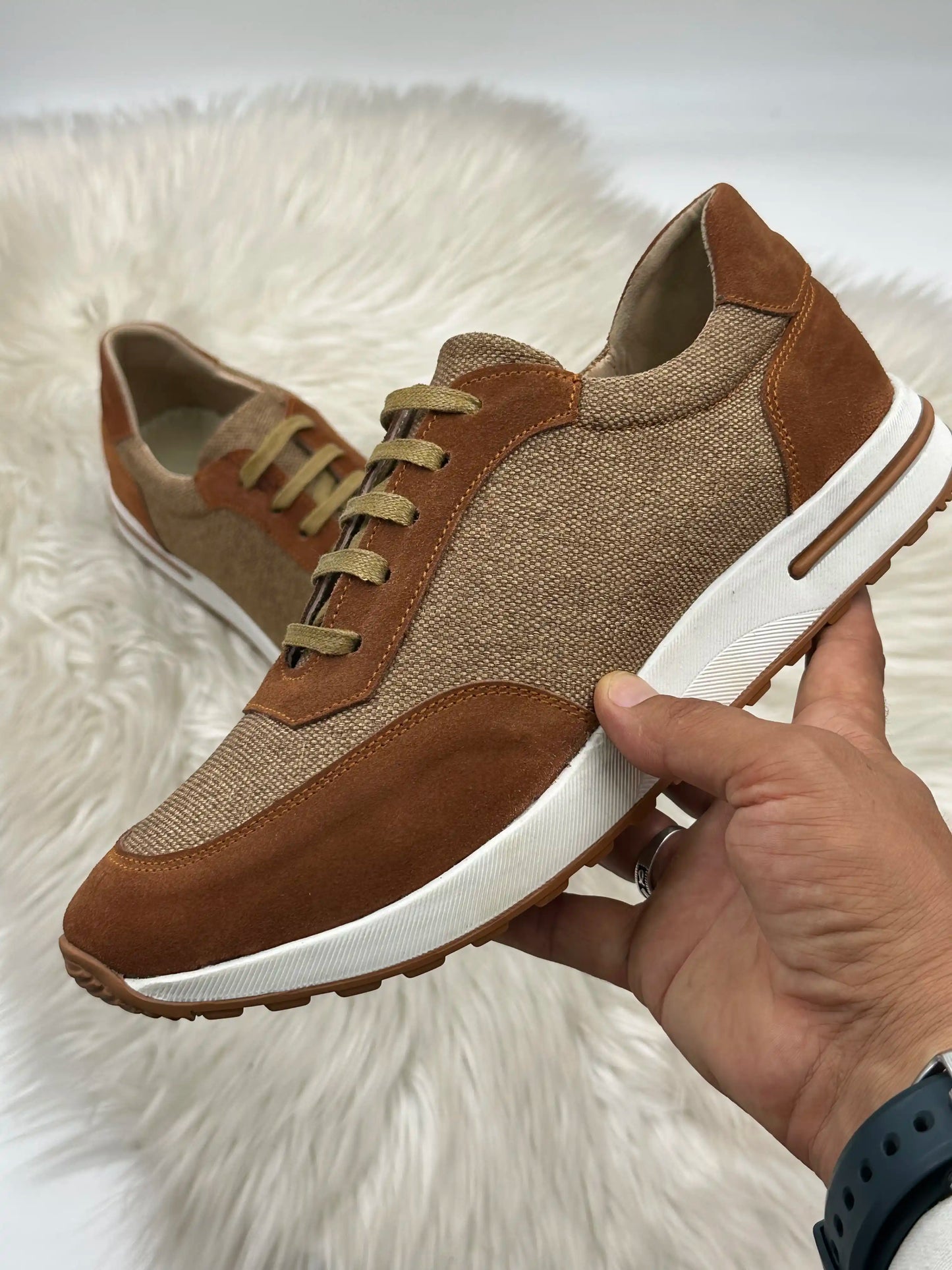 Galvare Weekend – Chaussures Casual en Cuir Véritable (Noir, Gris, blue marine, Marron,camel)
