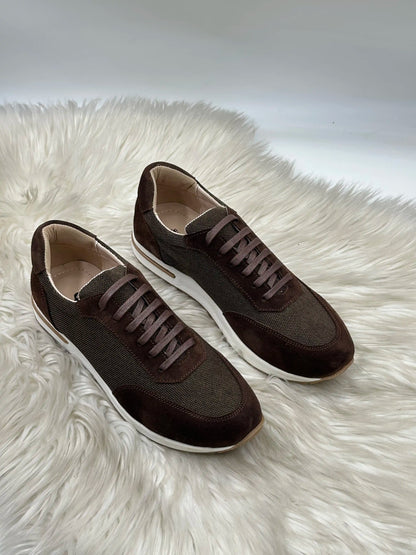 Galvare Weekend – Chaussures Casual en Cuir Véritable (Noir, Gris, blue marine, Marron,camel)
