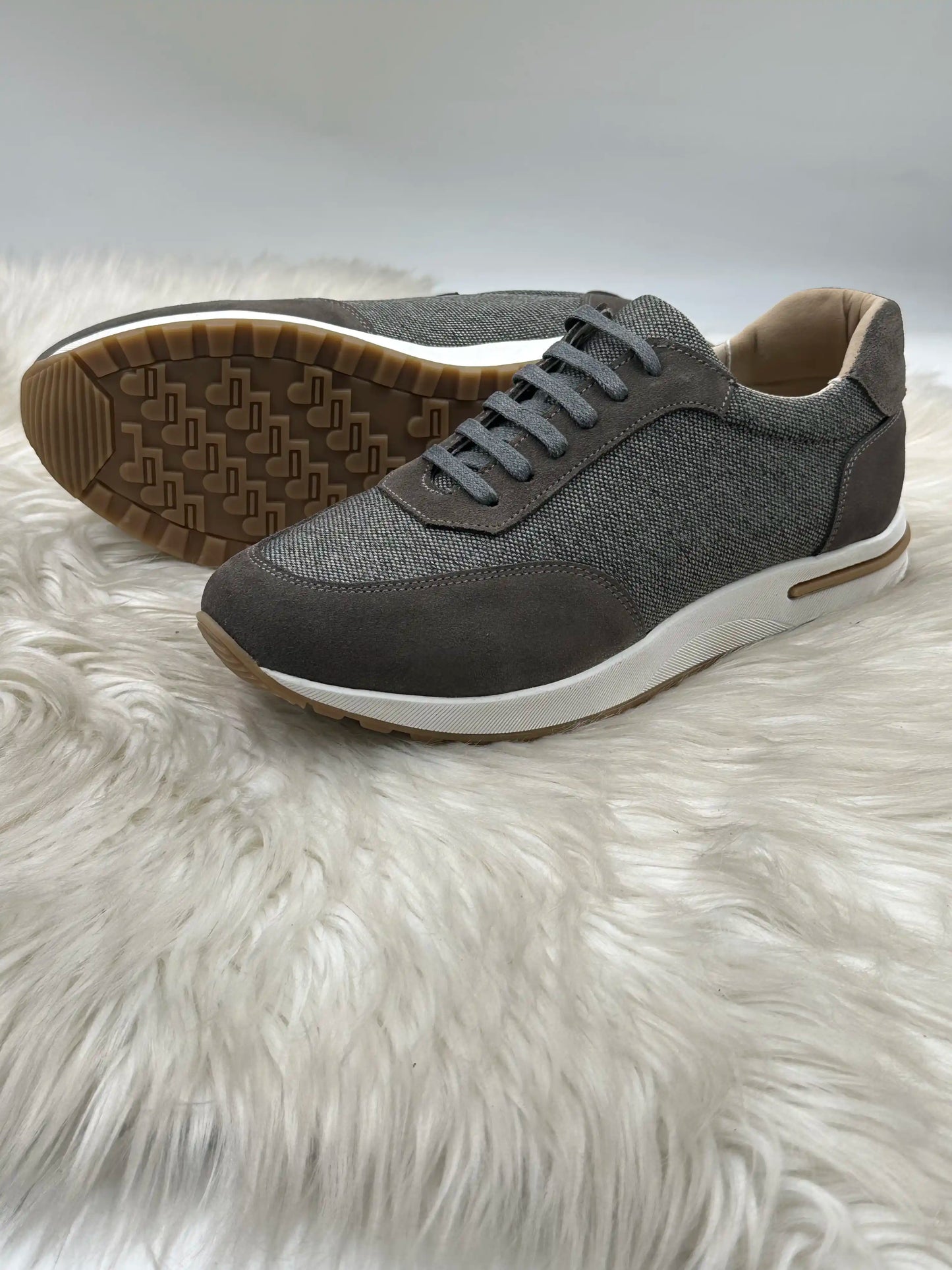 Galvare Weekend – Chaussures Casual en Cuir Véritable (Noir, Gris, blue marine, Marron,camel)