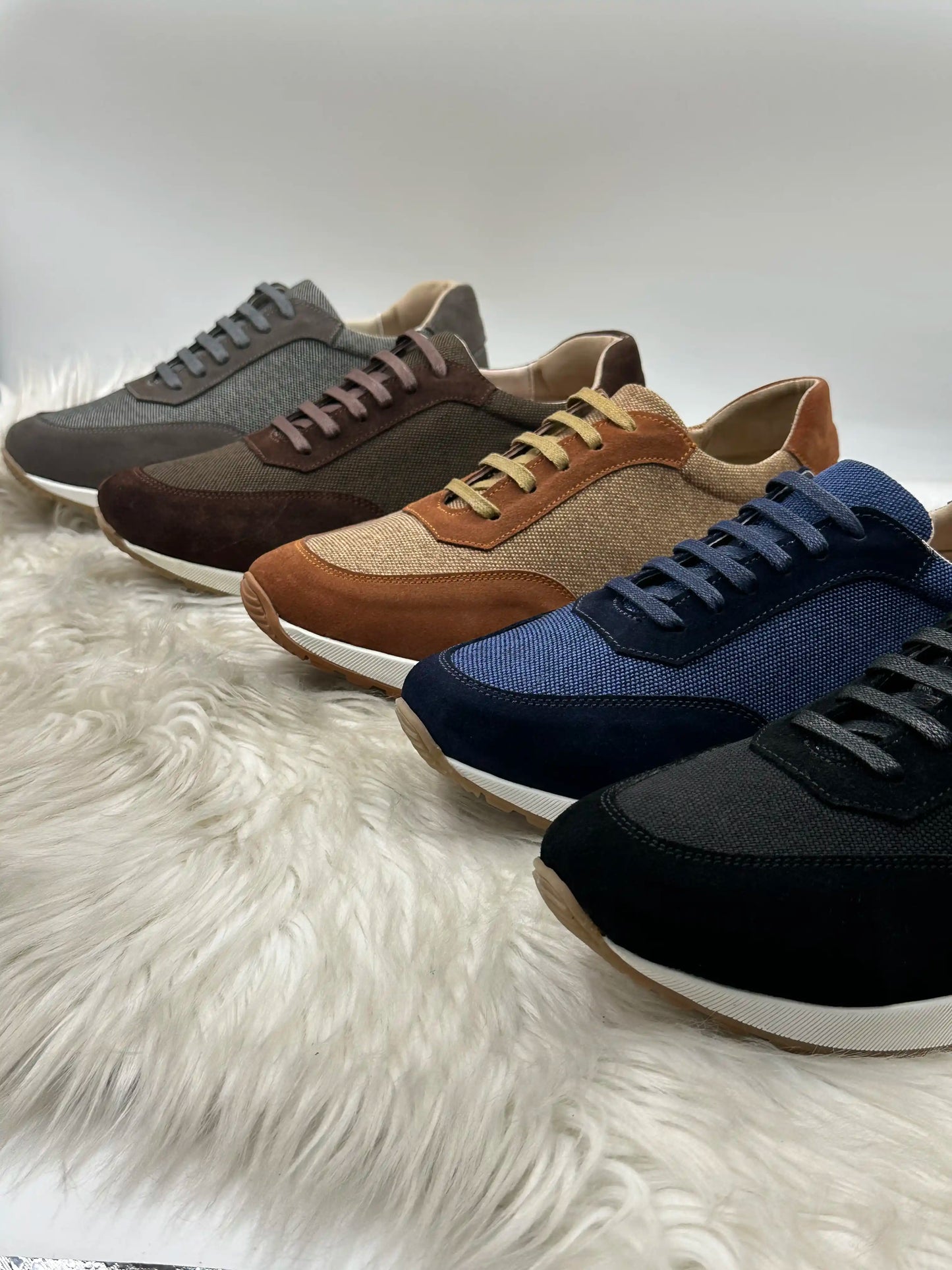 Galvare Weekend – Chaussures Casual en Cuir Véritable (Noir, Gris, blue marine, Marron,camel)
