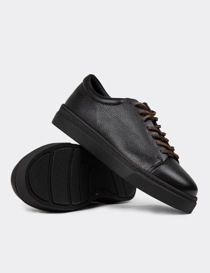 Galvare – Baskets Homme en Cuir Véritable (Noir ou Blanc)