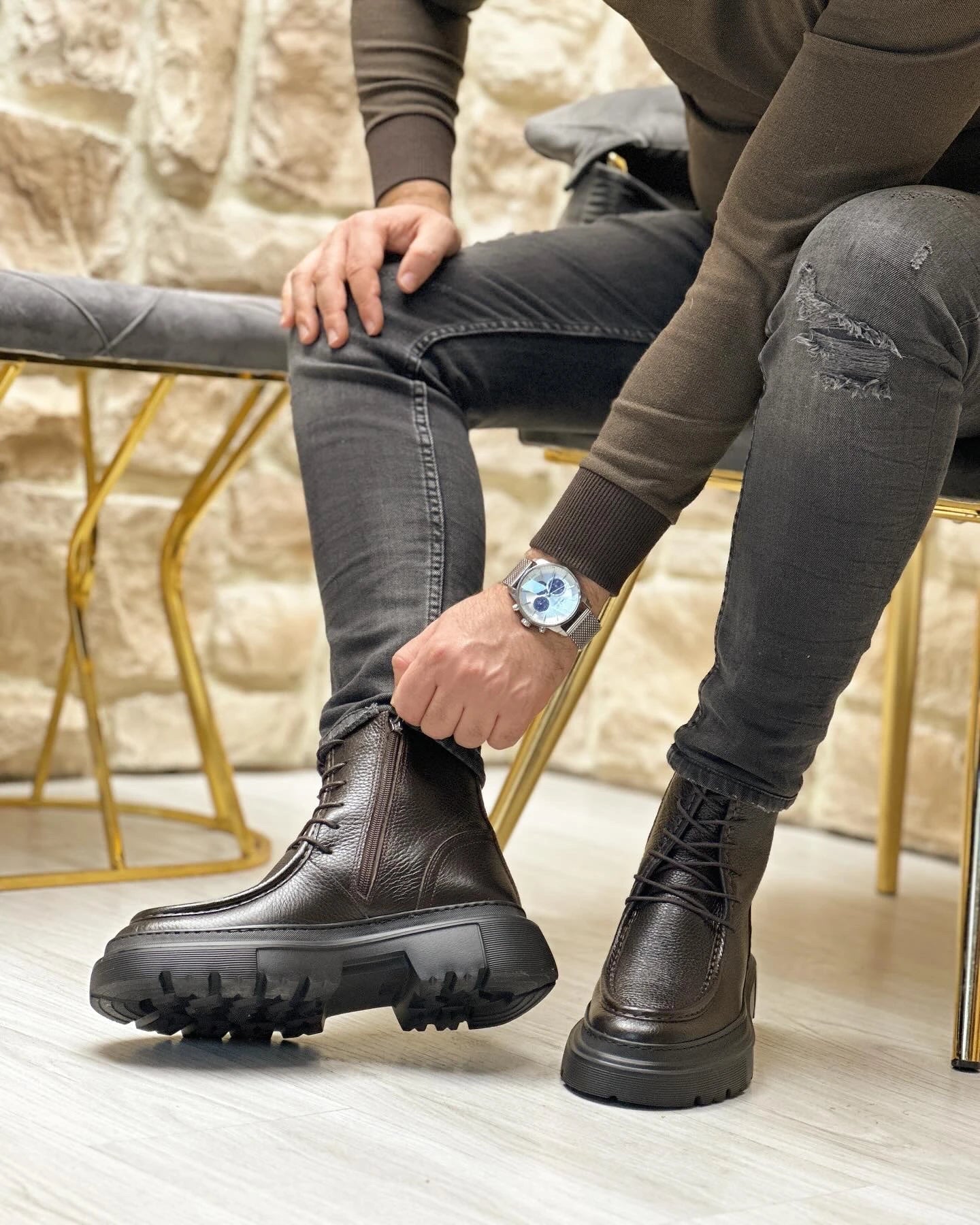 Galvare Atlas Bottes en Cuir   – Élégance & Robustesse