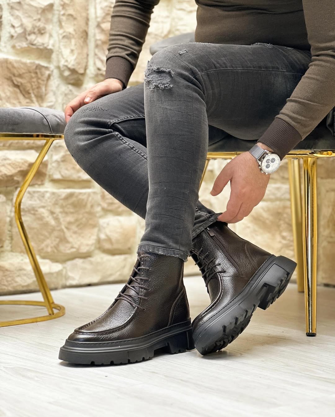 Galvare Atlas Bottes en Cuir   – Élégance & Robustesse