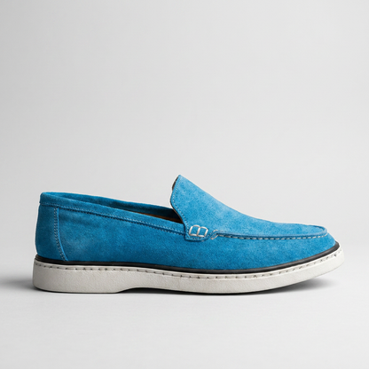 Loafer Riviera Bleu   – Fabriqué à la main au Maroc
