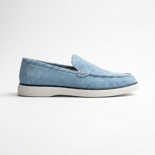 Loafer Riviera Bleu Ciel   – Fabriqué à la main au Maroc
