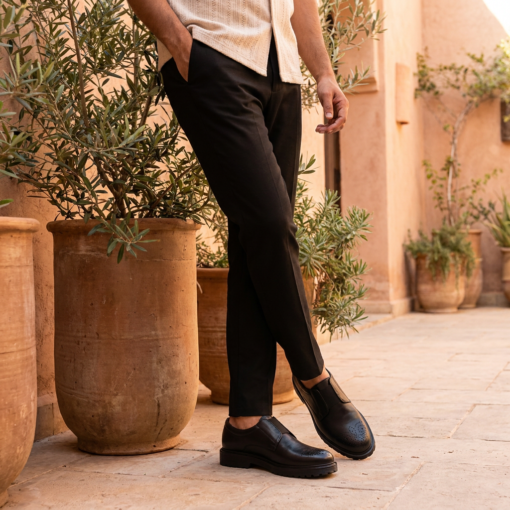 Galvare Masca – Chaussures Classiques en Cuir Véritable (Semelle EVA)