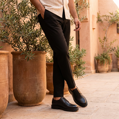 Galvare Masca – Chaussures Classiques en Cuir Véritable (Semelle EVA)