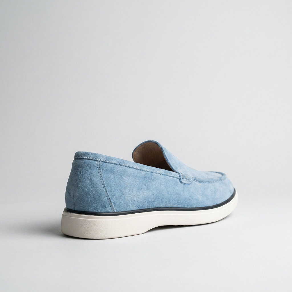 Loafer Riviera Bleu Ciel   – Fabriqué à la main au Maroc