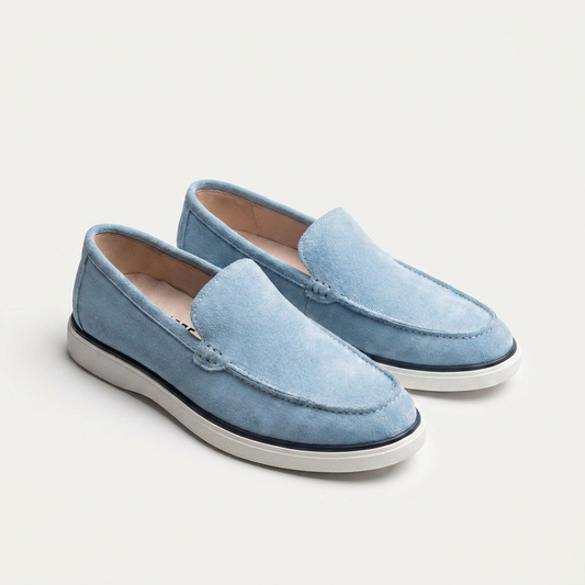Loafer Riviera Bleu Ciel   – Fabriqué à la main au Maroc