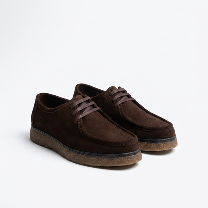 CASA SHOE – Mocassin Moderne en Cuir ou Daim  –  Noir ou Marron
